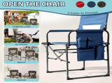 Folding Camping Directors Chair, Portable Folding Outdoor Chair with Built-in Cup Holder, Side 61743827
