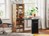 Folding Desk with Blackboard Multi-function Computer Office Workstation Side Shelf for Home Office, T3398P343631