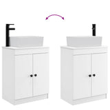 Bathroom Vanity with Sink White 54 x 35 x 83 cm Engineered Wood 890130