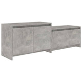 TV Cabinet Concrete Grey 146.5x35x50 cm Engineered Wood 809813