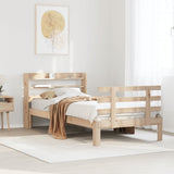 Bed Frame with Headboard without Mattress 100x200 cm 3306849