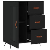 Sideboard Black 69.5x34x90 cm Engineered Wood 828013