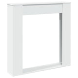 Fireplace Surround White 100x20x100 cm Engineered Wood 854571