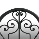 ZNTS Garden Mirror Black 70x30 cm Iron for Outdoor Use 318376