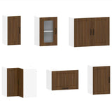 ZNTS 11 Piece Kitchen Cabinet Set Lucca Brown Oak Engineered Wood 3314958