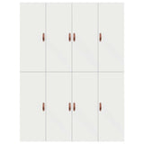 Storage Bed Frame White 140 x 190 cm Engineered Wood 3335429
