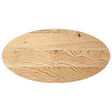 Table Top 100x50x4 cm Solid Wood Oak Oval 4009042