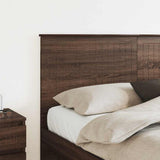 Headboard with Headboard Brown Oak 160 cm Engineered wood 887744