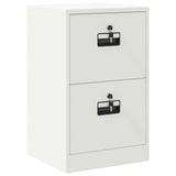 File Cabinet White 45.5 x 42 x 74.5 cm Cold-Rolled Steel 891615