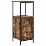 Bathroom Cabinet with Shelves Smoked Oak 36x35x95 cm 861914