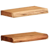 Wall Shelves 2 pcs 30x20x3.5 cm Solid Wood Acacia 373623