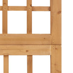 3-Panel Room Divider/Trellis Solid Fir Wood 121x180.5 cm 316478