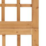 3-Panel Room Divider/Trellis Solid Fir Wood 121x180.5 cm 316478