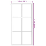 Sliding Door with Hardware Set ESG Glass&Aluminium 102x205 cm 3081948