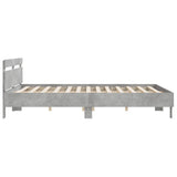 Bed Frame without Mattress Concrete Grey 160x200 cm 3207409
