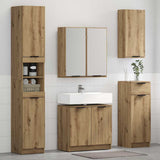Bathroom Cabinet Set with Shelf Artisan Oak Engineered Wood 3415906