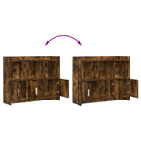 Sideboard Smoked Oak 98.5 x 33 x 80 cm Engineered Wood 8011143