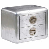 Aviator End Table with 2 Drawers Vintage Aircraft Airman Style 242116
