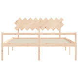 Senior Bed without Mattress Super King Size Solid Wood 3195561