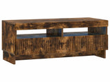 LED TV Cabinet Smoked Oak Engineered Wood 896120