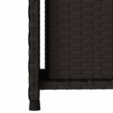 Garden Storage Cabinet Black 50x55x115 cm Poly Rattan 365547
