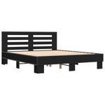 Bed Frame without Mattress Black 150x200 cm King Size 3280097
