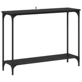 Console Table Black oak 101 x 30.5 x 75 cm Engineered wood 883518