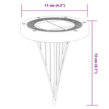 Solar Ground Lights with Ground Spikes Outdoor 12 pcs Warm White 4008203