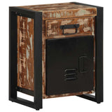Bedside Cabinet Multicolour 40x30x50 cm Solid Wood Reclaimed 4013561