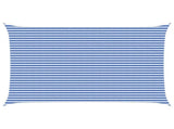 Sunshade Sail Blue and White 4 x 5 m HDPE 42032894