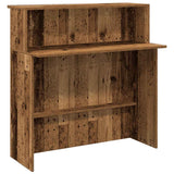 Reception Desk Old Wood 180x50x103.5 cm Engineered Wood 3324212