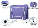 Foldable Full Size Table Tennis Table, Indoor Outdoor Ping Pong Table with Net, Paddles & Balls, W5817P521656