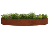 Planter Ring Rusty 120 x 120 x 20 cm Weathering Steel 873646