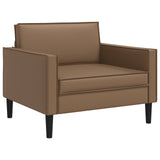 XL Armchair Cappuccino Faux Leather 42043523