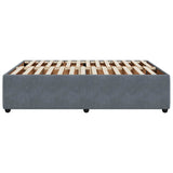 Bed Frame without Mattress Dark Grey 140x200 cm Velvet 3285013