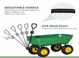 125 Litre Large Garden Cart Heavy Duty 4 Wheel Trolley Dump Wheelbarrow Tipping Truck Trailer T3398P317721
