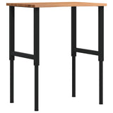 Workbench Light Brown 80x60x cm Solid Wood Oak 3309696