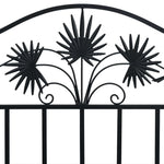 Garden Bench Black 104 x 54 x 93cm Steel 42008115