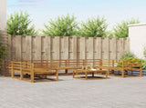Outdoor Sofa Set 10 pcs Natural Solid Acacia Wood 3368187