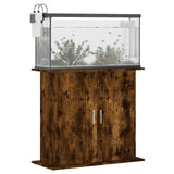 Aquarium Stand Smoked Oak 81x36x73 cm Engineered Wood 833604