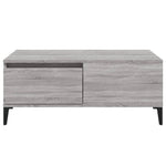ZNTS Coffee Table Grey Sonoma 90x50x36.5 cm Engineered Wood 821122