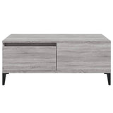ZNTS Coffee Table Grey Sonoma 90x50x36.5 cm Engineered Wood 821122