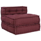 Modular Sofa 4 pcs Maroon Fabric 3315074