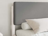 Bed Frame with Upholstered Headboard Light Grey 120 x 200 cm 877913