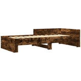 Bed Frame with Headboard Smoked Oak 80 x 200 cm Engineered Wood 8009037