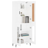 Highboard White 69.5x34x180 cm Engineered Wood 3199633