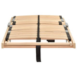 Slatted Bed Base Brown 80 x 190 cm Solid Beech Wood 42015269