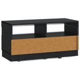 LED TV Cabinet Black Engineered Wood 897436