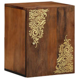 Wall Cabinet Honey Brown 38 x 33 x 48 cm Solid Mango Wood 4018756