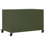 TV Cabinet Olive Green 68x39x43.5 cm Steel 846702